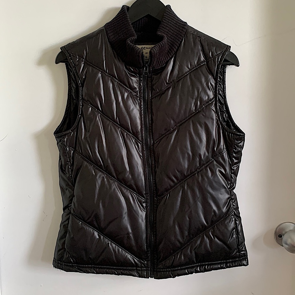 OLD NAVY Black Zipper Vest lining